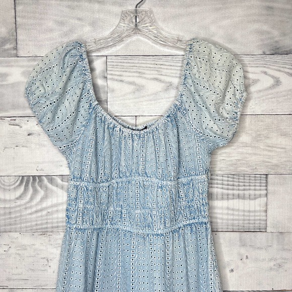 Sim & Sam Chambray Eyelet Dress - Picture 2 of 7